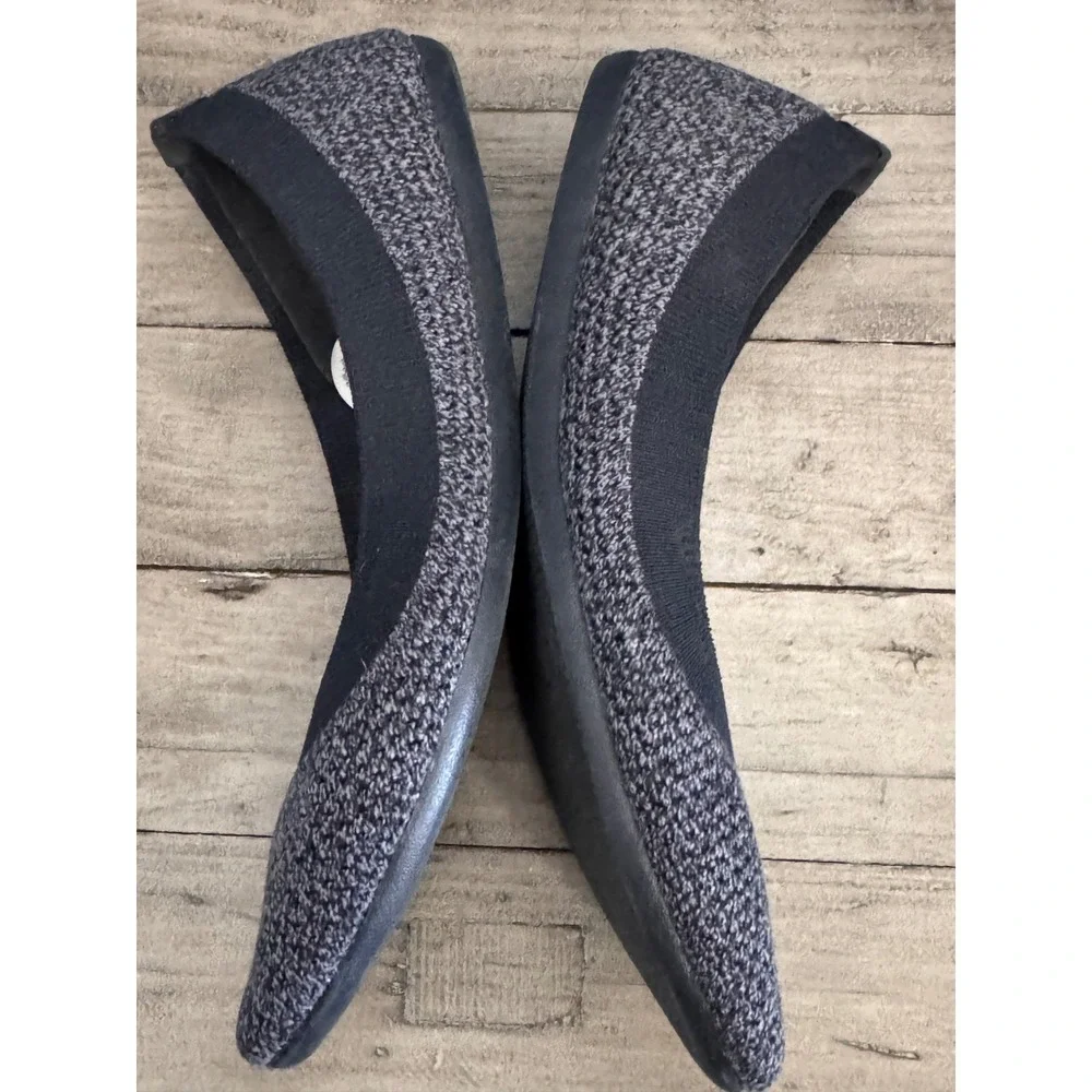Allbirds Tree Breezers‎ Charcoal Grey Knit Ballet Flats Womens 9.5 TB W9.5